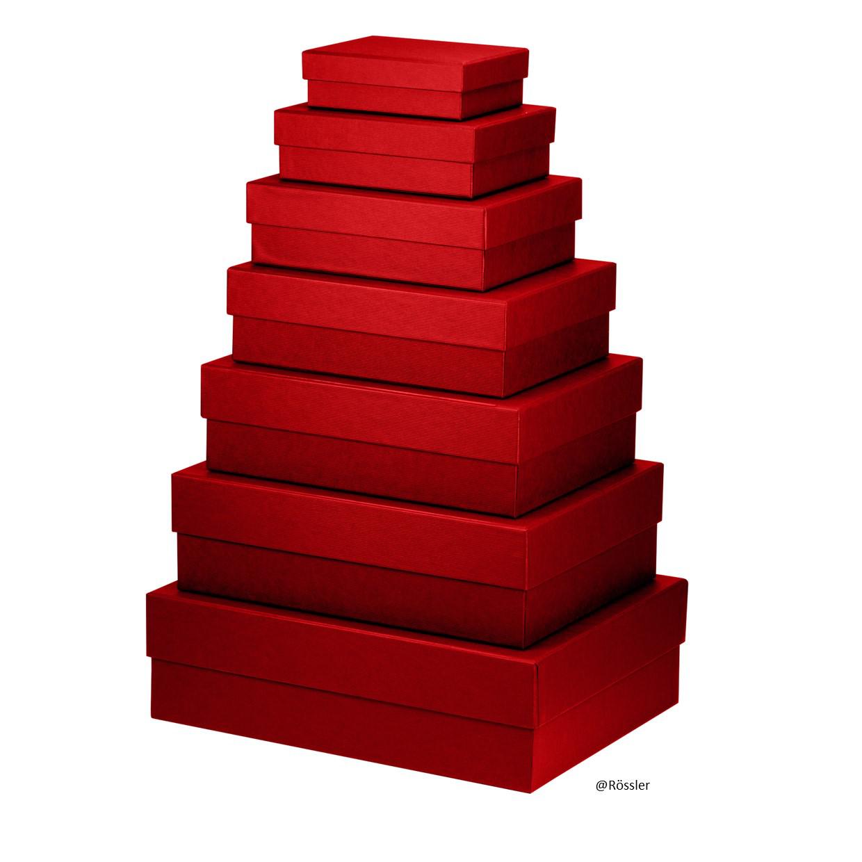 Geschenkschachteln 7er Set Rot